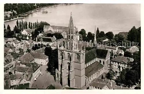 AK / Ansichtskarte Konstanz Bodensee Fliegeraufnahme Muenster See Kat. Konstanz