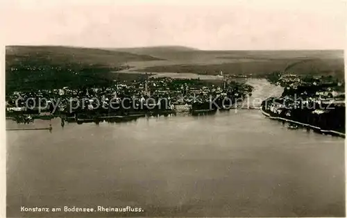 AK / Ansichtskarte Konstanz Bodensee Rheinausfluss Kat. Konstanz