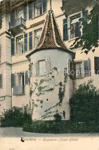 AK / Ansichtskarte Konstanz Bodensee Hussturm Insel Hotel Kat. Konstanz