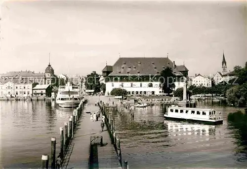 AK / Ansichtskarte Konstanz Bodensee Hafen Ausflugsschiffe Kat. Konstanz