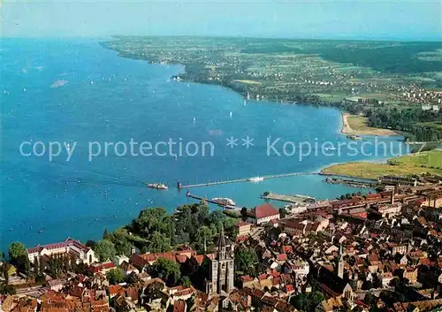 AK / Ansichtskarte Konstanz Bodensee Fliegeraufnahme Hafen Kat. Konstanz