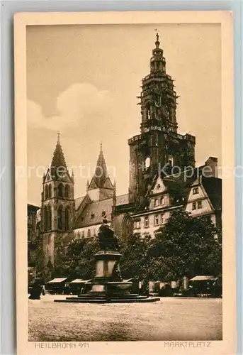 AK / Ansichtskarte Heilbronn Neckar Marktplatz Kilianskirche Kat. Heilbronn