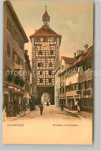 AK / Ansichtskarte Konstanz Bodensee Schnetztor Husshaus Kat. Konstanz