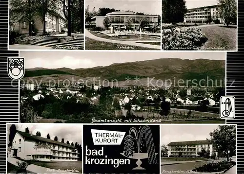 AK / Ansichtskarte Bad Krozingen Schauinsland Park Sanatorium Kursanatorium Theresienbad  Kat. Bad Krozingen