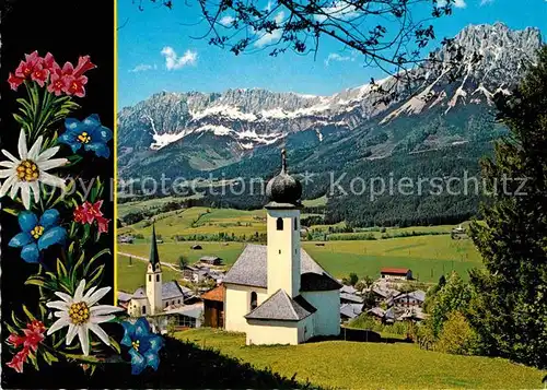 AK / Ansichtskarte Ellmau Tirol Kirche Kat. Ellmau