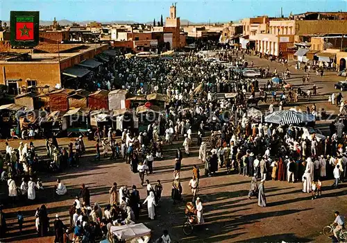 AK / Ansichtskarte Marrakech Marrakesch Plazza Djemaa El Fna  Kat. Marokko