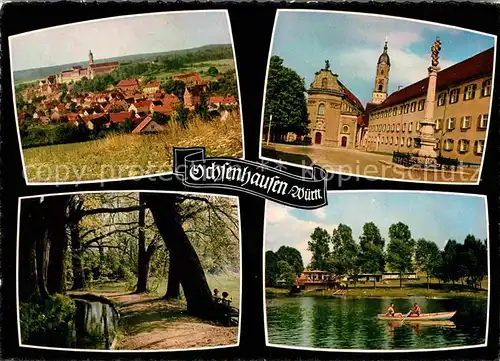 AK / Ansichtskarte Ochsenhausen Boot Teich Kat. Ochsenhausen
