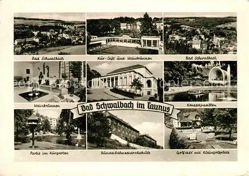 AK / Ansichtskarte Schwalbach Taunus Bundesbahnzentralschule WEinbrunnen Kleingolfplatz Kat. Schwalbach am Taunus
