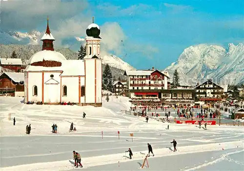 AK / Ansichtskarte Seefeld Tirol Seekirchl Karwendl Kat. Seefeld in Tirol