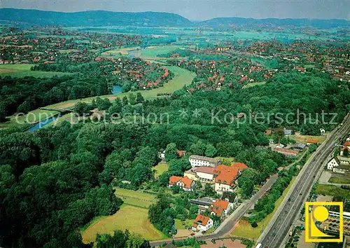 AK / Ansichtskarte Bad Oeynhausen Fliegeraufnahme Auguste Viktoria Klinik Kat. Bad Oeynhausen