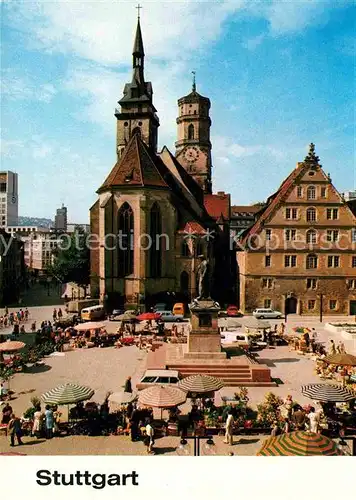 AK / Ansichtskarte Stuttgart Schillerplatz  Kat. Stuttgart