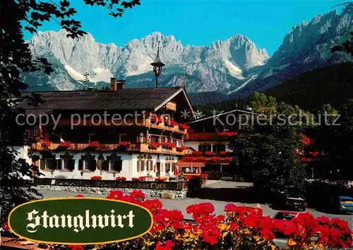 AK / Ansichtskarte Going Wilden Kaiser Tirol Gasthof Stanglwirt Blumenschmuck Alpen Kat. Going am Wilden Kaiser