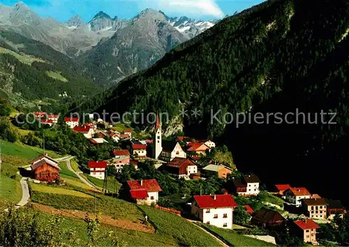AK / Ansichtskarte Kauns Gesamtansicht mit Kaunergrat oetztaler Alpen Kat. Kauns