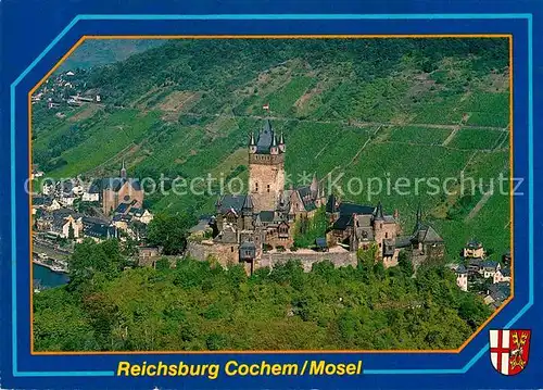 AK / Ansichtskarte Cochem Mosel Reichsburg Fliegeraufnahme Kat. Cochem