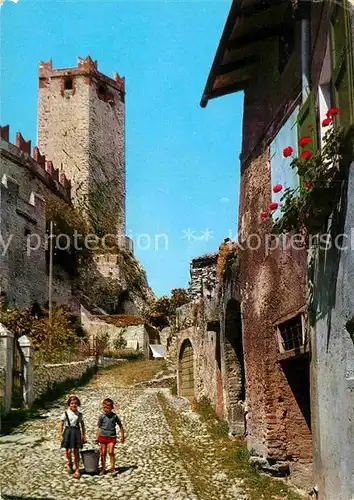 AK / Ansichtskarte Malcesine Lago di Garda Salita al Castello Schloss Kat. Malcesine