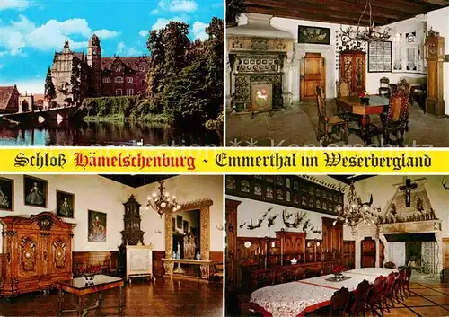 AK / Ansichtskarte Emmerthal Niedersachsen Schloss Haemelschenburg im Weserbergland Kat. Emmerthal