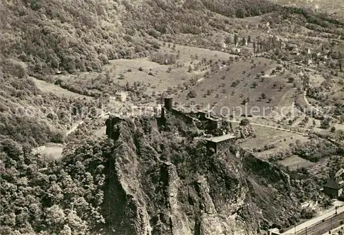 AK / Ansichtskarte Usti nad Labem Hrad Strekov Burg Fliegeraufnahme Kat. Usti nad Labem