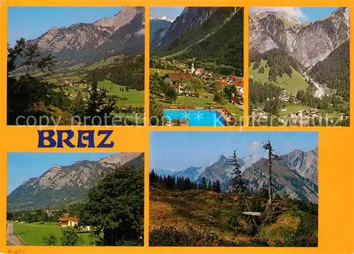 AK / Ansichtskarte Braz Vorarlberg Blick vom Sonnenkopf zum Roggelskopf