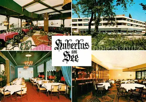 AK / Ansichtskarte Ratzeburg Hubertus am See Restaurant Cafe Kat. Ratzeburg