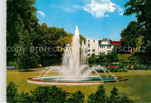 AK / Ansichtskarte Itzehoe Springbrunnen im Prinzesshofpark Kat. Itzehoe