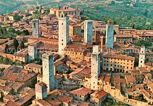 AK / Ansichtskarte San Gimignano Fliegeraufnahme
