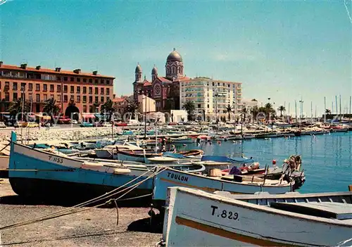 AK / Ansichtskarte Saint Raphael Var Hafen Kathedrale Kat. Saint Raphael