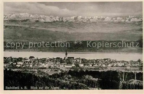 AK / Ansichtskarte Radolfzell Bodensee Alpen Kat. Radolfzell am Bodensee