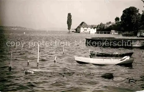 AK / Ansichtskarte Bodman Bodensee Boote Ufer