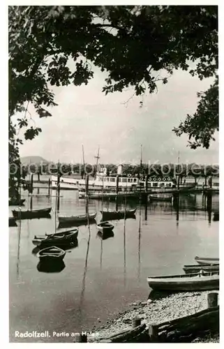 AK / Ansichtskarte Radolfzell Bodensee Hafen Faehre Kat. Radolfzell am Bodensee