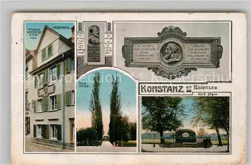 AK / Ansichtskarte Konstanz Bodensee Husens Herberge Hus Haus Hus Stein Hus Allee Kat. Konstanz