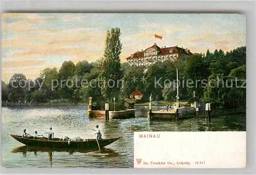 AK / Ansichtskarte Mainau Schloss Boot Kat. Konstanz