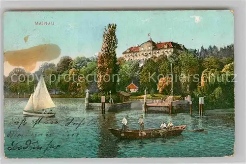 AK / Ansichtskarte Mainau Schloss Boote Kat. Konstanz