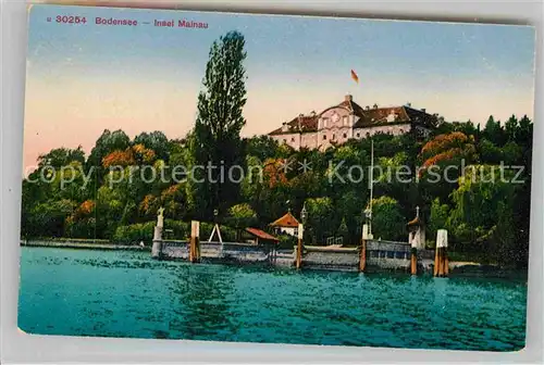 AK / Ansichtskarte Mainau Schloss Bootsanlegestelle Kat. Konstanz