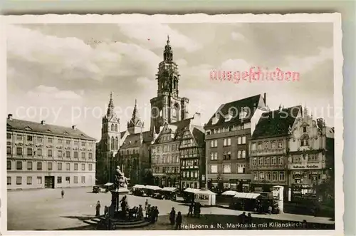 AK / Ansichtskarte Heilbronn Neckar Marktplatz Kilianskirche Kat. Heilbronn