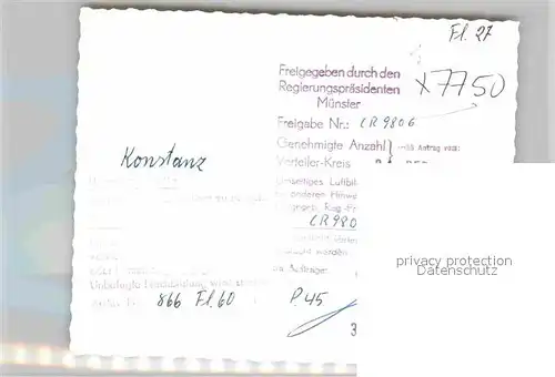 AK / Ansichtskarte Konstanz Bodensee Fliegeraufnahme Kat. Konstanz