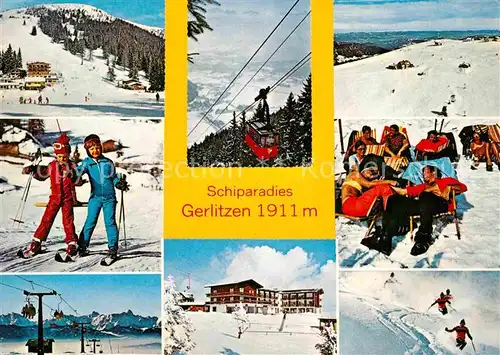 AK / Ansichtskarte Gerlitzen Sessellift Panorama Hotel Skipiste Kat. Arriach