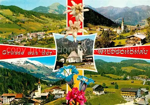 AK / Ansichtskarte Wildschoenau Tirol Panorama Kirche 