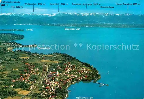 AK / Ansichtskarte Nonnenhorn Bodensee Fliegeraufnahme