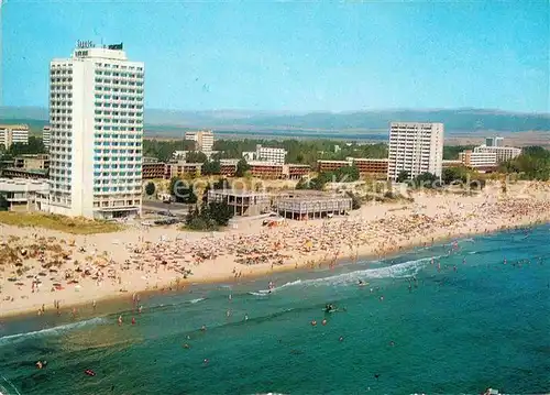 AK / Ansichtskarte Slantschev Brjag Fliegeraufnahme Strand  Kat. Bulgarien