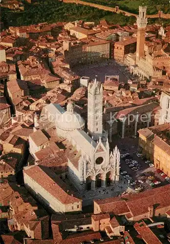AK / Ansichtskarte Siena Fliegeraufnahme Kathedrale Palast Kat. Siena