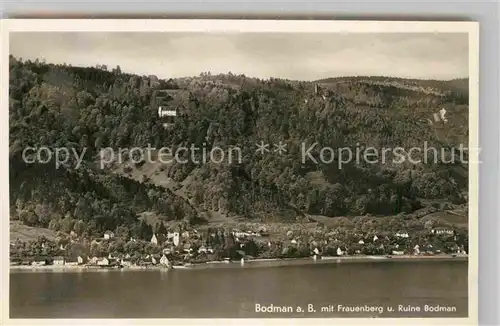 AK / Ansichtskarte Bodman Bodensee Frauenberg Ruine Bodman
