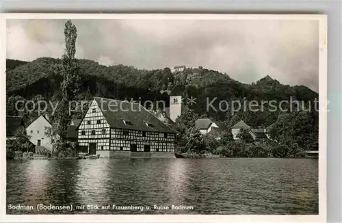 AK / Ansichtskarte Bodman Bodensee Frauenberg Ruine Bodman