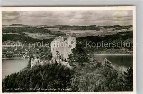 AK / Ansichtskarte Bodman Bodensee Ruine Ludwigshafen