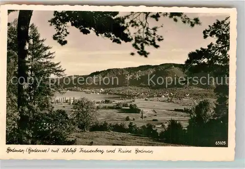 AK / Ansichtskarte Bodman Bodensee Schloss Frauenberg Ruine Bodman