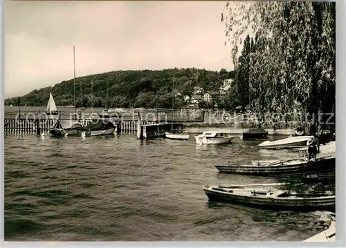 AK / Ansichtskarte Ludwigshafen Bodensee Bootsanlegestelle Kat. Bodman Ludwigshafen