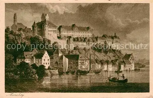 AK / Ansichtskarte Meersburg Bodensee Schloss Zeichnung Corradi Kat. Meersburg