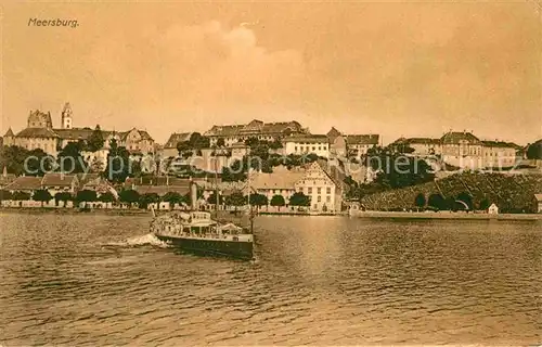 AK / Ansichtskarte Meersburg Bodensee Personendampfer Kat. Meersburg