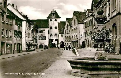 AK / Ansichtskarte Meersburg Bodensee Unterstadtstrasse Kat. Meersburg