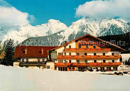 AK / Ansichtskarte Ramsau Dachstein Steiermark Hotel Pension Kielhuberhof Winterpanorama Dachsteinplateau Kat. Ramsau am Dachstein