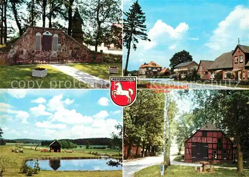 AK / Ansichtskarte Pommoissel Gedenktafel Dorfstrasse Landschaftspanorama Goehrde Kat. Nahrendorf